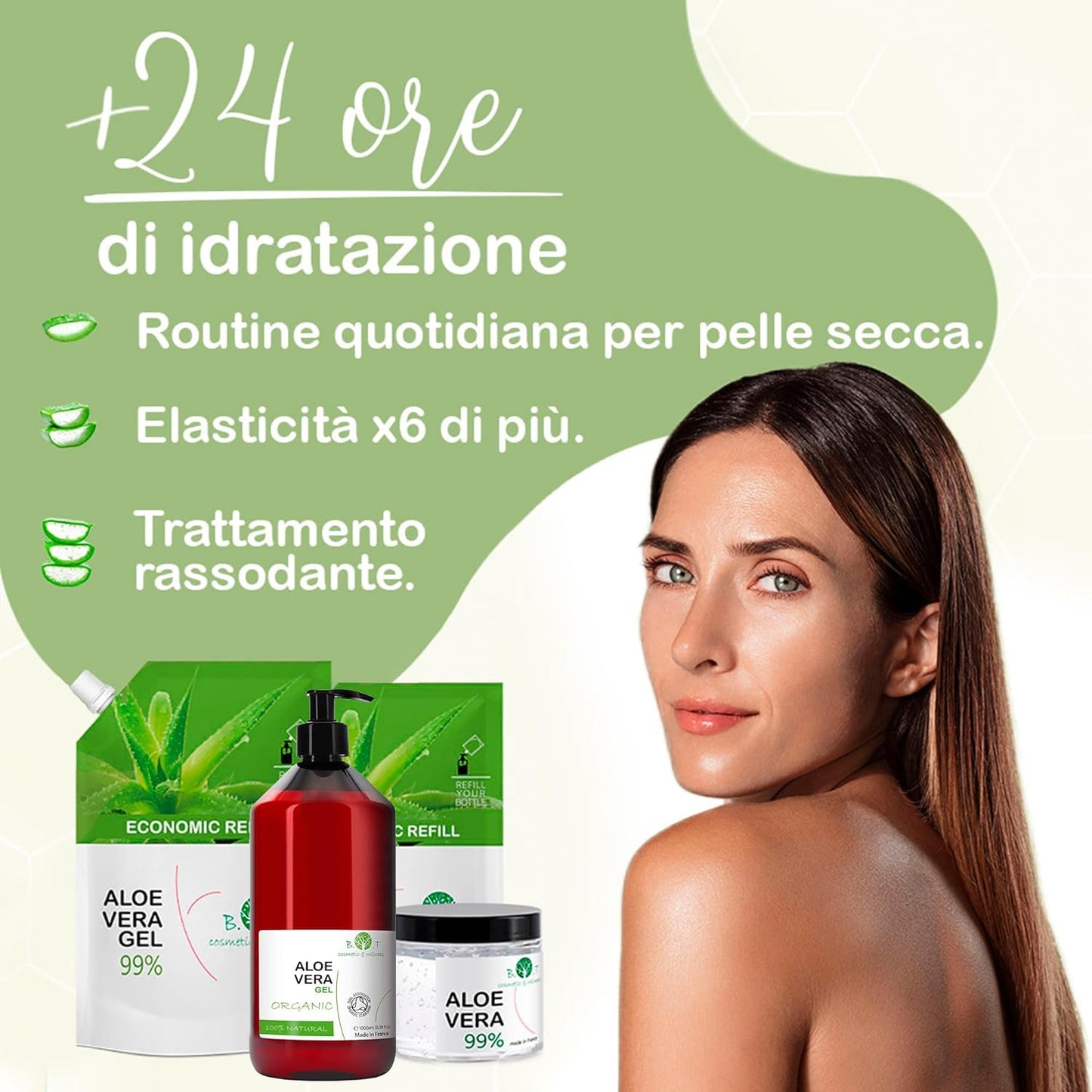 Gel Di Aloe Vera Puro 100% - Coltivato Ecologicamente Nelle Canarie, Idratante per Viso, Corpo E Capelli - Lenitivo per Scottature, Irritazioni, Doposole, Dopobarba E Post-Depilazione - 250Ml
