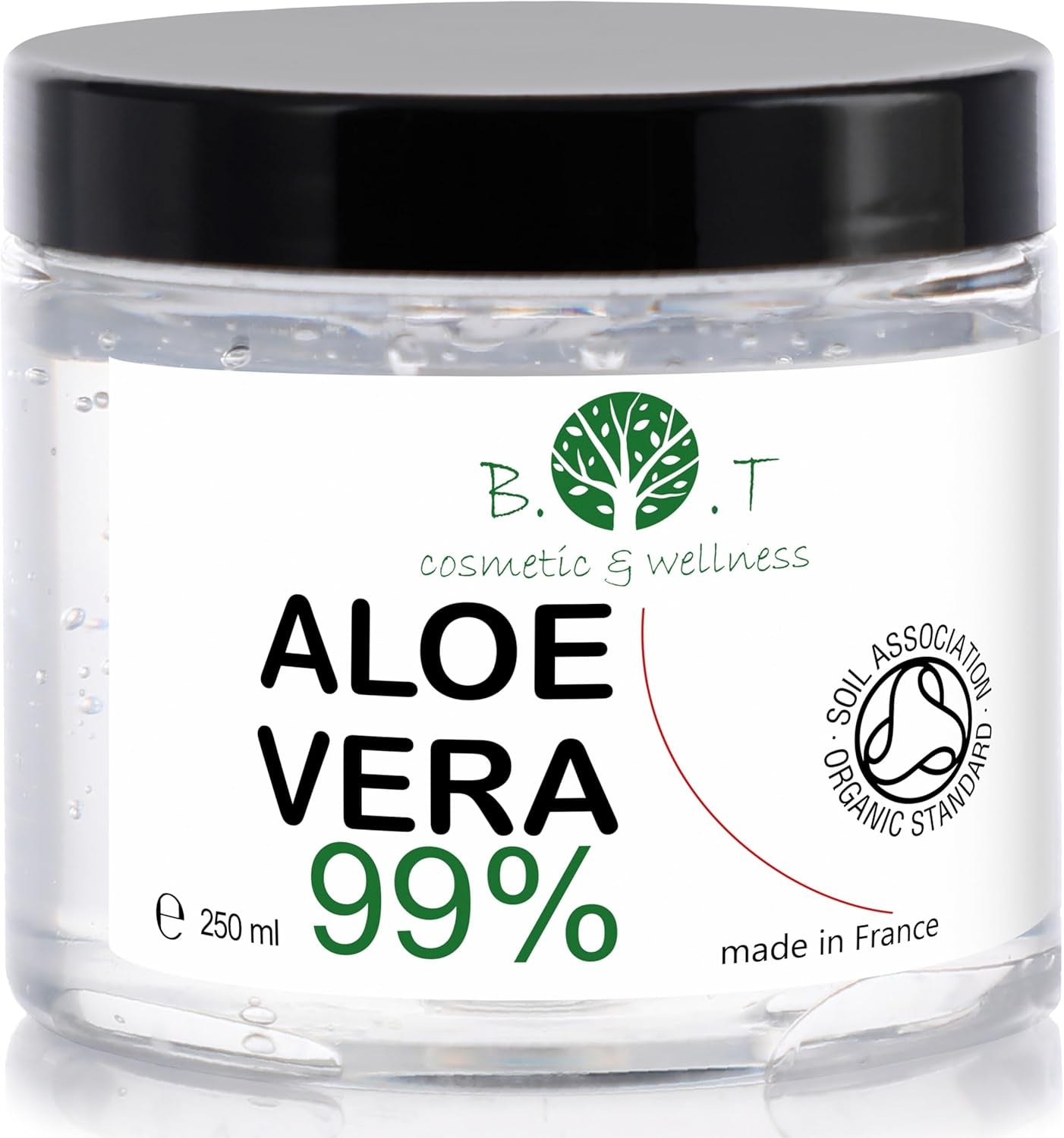 Gel Di Aloe Vera Puro 100% - Coltivato Ecologicamente Nelle Canarie, Idratante per Viso, Corpo E Capelli - Lenitivo per Scottature, Irritazioni, Doposole, Dopobarba E Post-Depilazione - 250Ml
